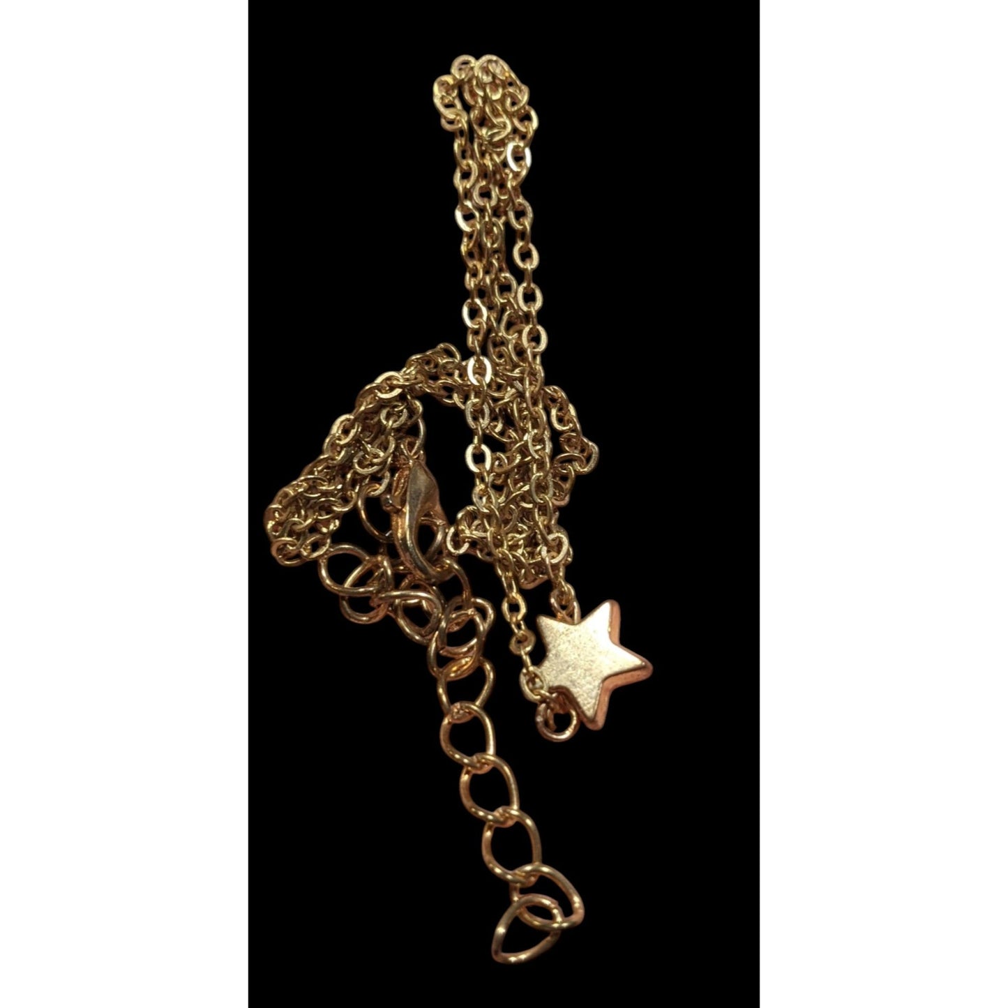 Minimalist Gold Tone Star Pendant Necklace