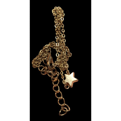 Minimalist Gold Tone Star Pendant Necklace