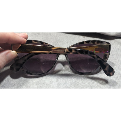 Foster Grant Piper Black And Grey Gecko Print Cateye Sunglasses