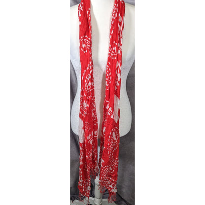 Disney Mickey Mouse Red And White Lightweight Scarf