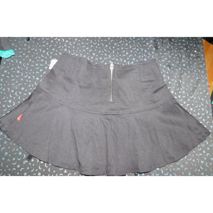 Tripp Discontinued Gothic Black Double Corset Front Garter Skirt