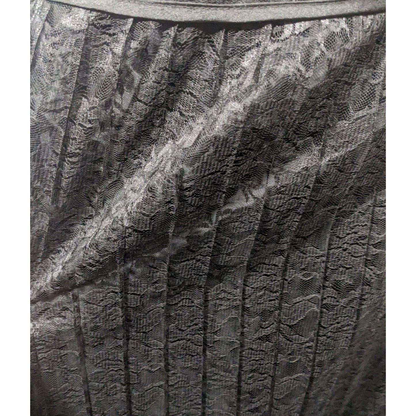 Apostrophe Gothic Lace Pleated Side Tie Formal Skirt Size 10