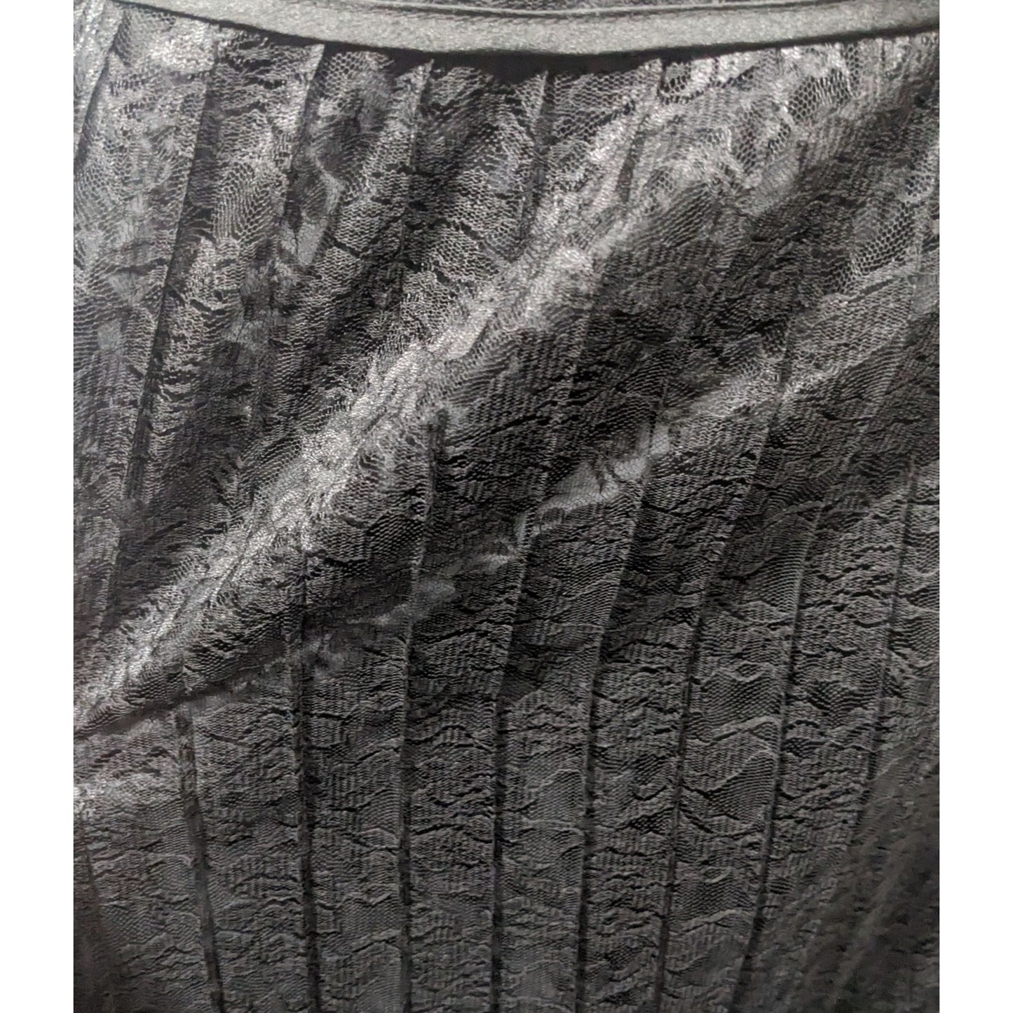 Apostrophe Gothic Lace Pleated Side Tie Formal Skirt Size 10