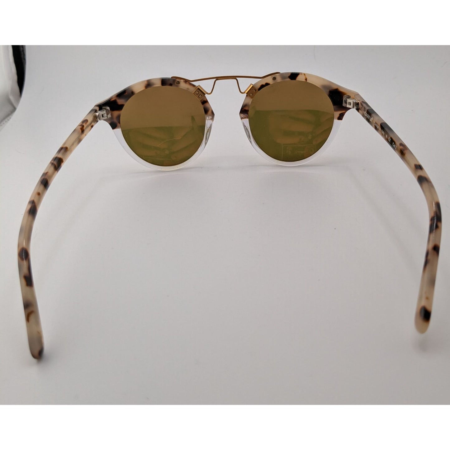 Carfia Retro Polarized Tortoise Sunglasses Gold Bridge