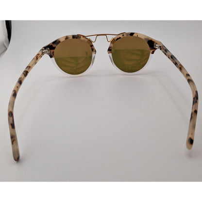 Carfia Retro Polarized Tortoise Sunglasses Gold Bridge
