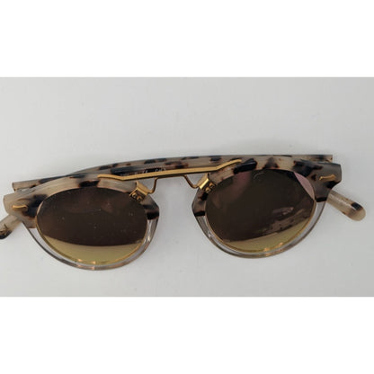 Carfia Retro Polarized Tortoise Sunglasses Gold Bridge