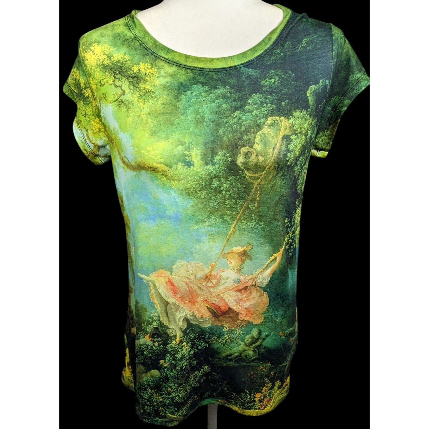 Cacofonia Milano The Swing Art Print Shirt Size Medium