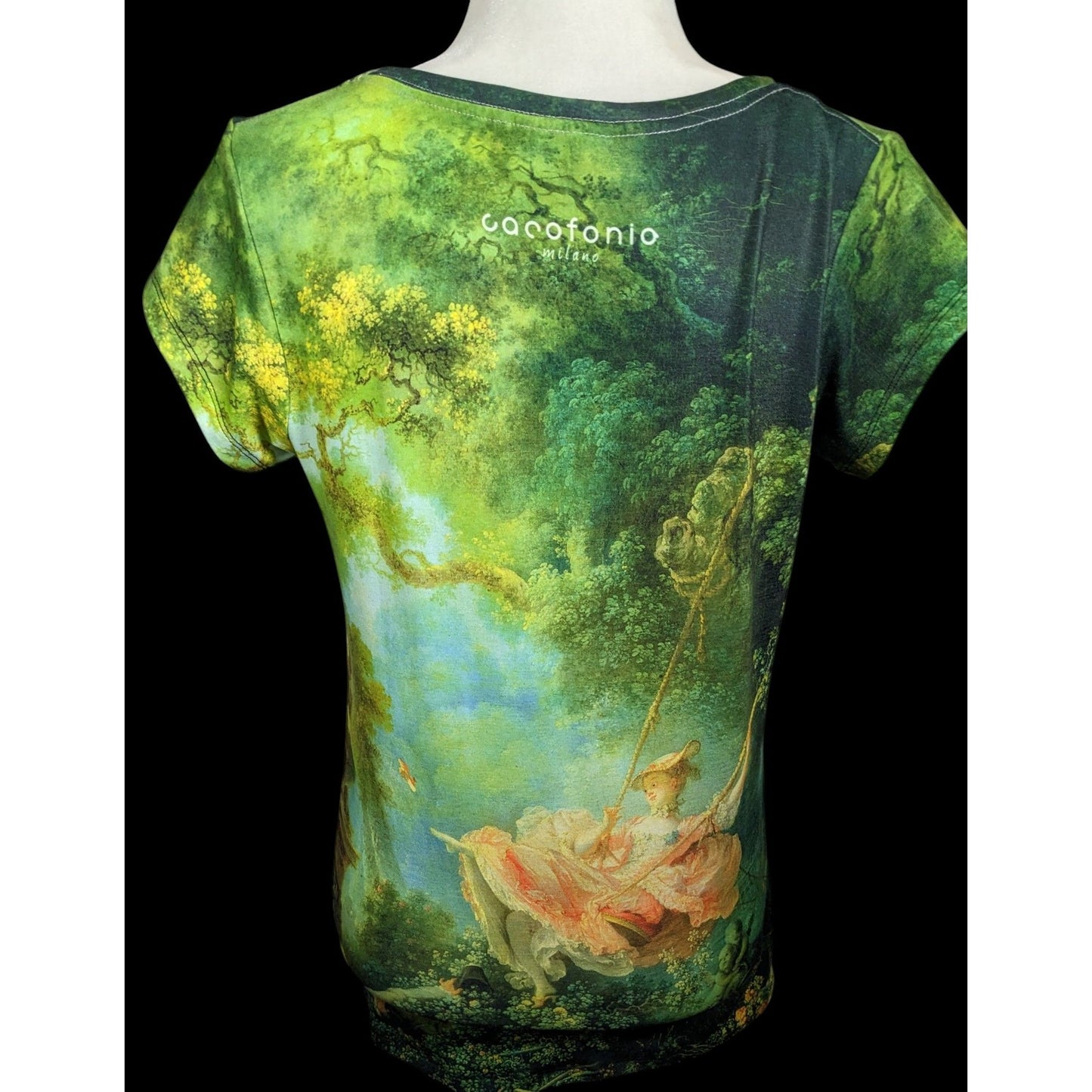 Cacofonia Milano The Swing Art Print Shirt Size Medium