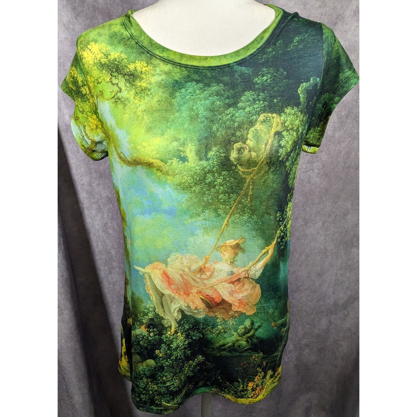 Cacofonia Milano The Swing Art Print Shirt Size Medium