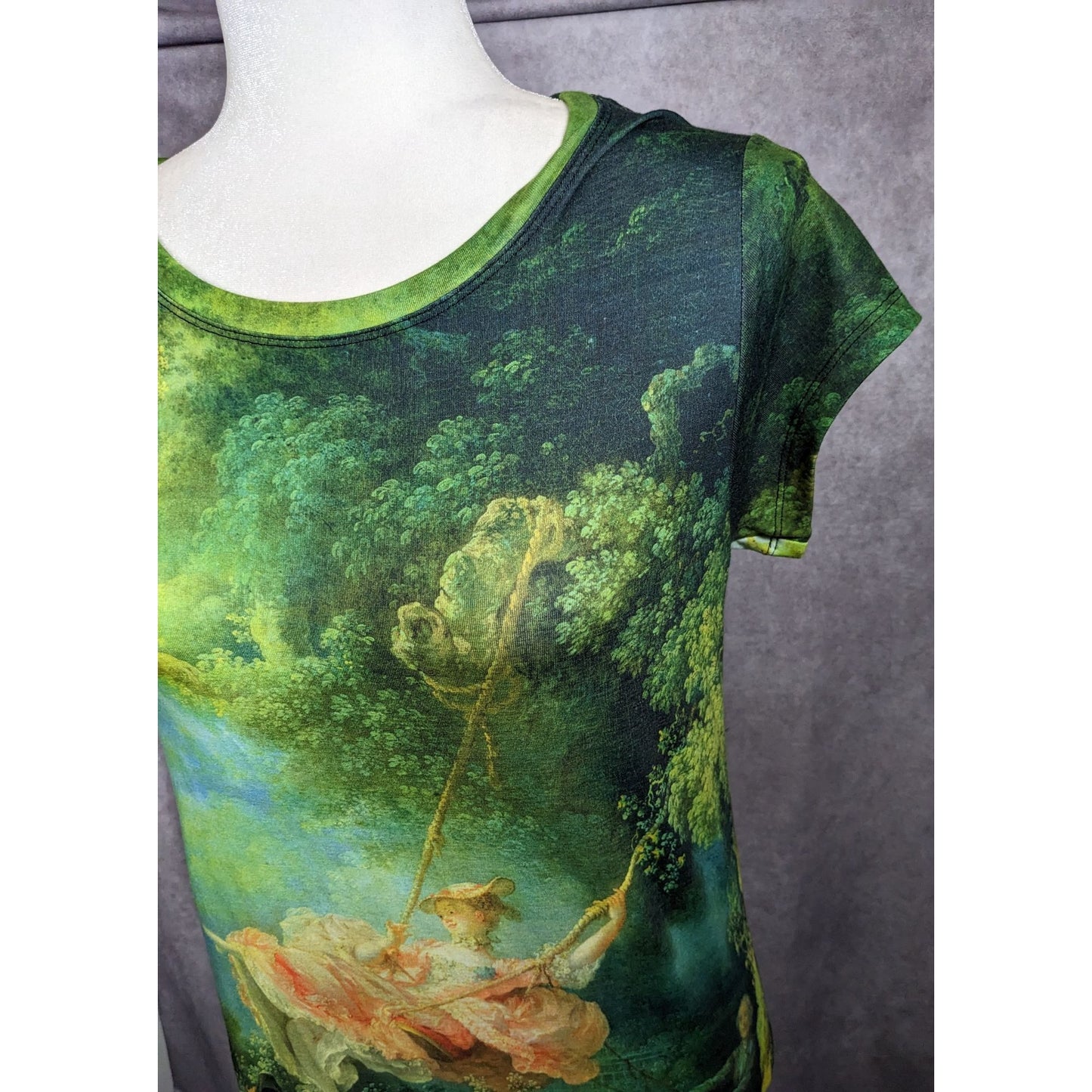 Cacofonia Milano The Swing Art Print Shirt Size Medium