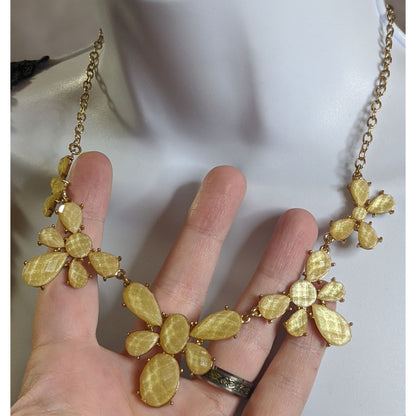 Simply Vera Vera Wang Yellow Gold-Tone Floral Statement Necklace