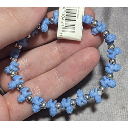 Kidcore Y2K Kawaii My Little Pony Blue Pony Stretch Bracelet