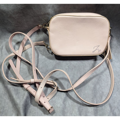Pop & Suki J Monogram Light Pink Crossbody Bag