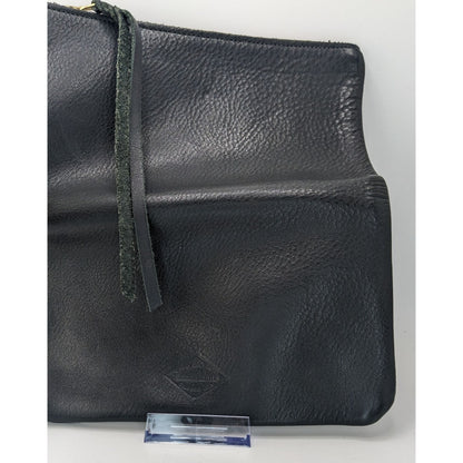 Western Ranchlands Black Leather Fold Over Clutch Chico Basin Ranch USA