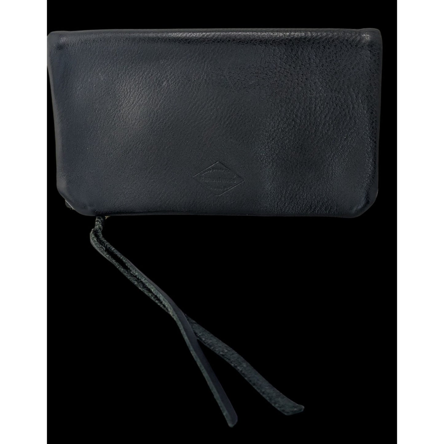Western Ranchlands Black Leather Fold Over Clutch Chico Basin Ranch USA