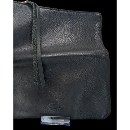 Western Ranchlands Black Leather Fold Over Clutch Chico Basin Ranch USA