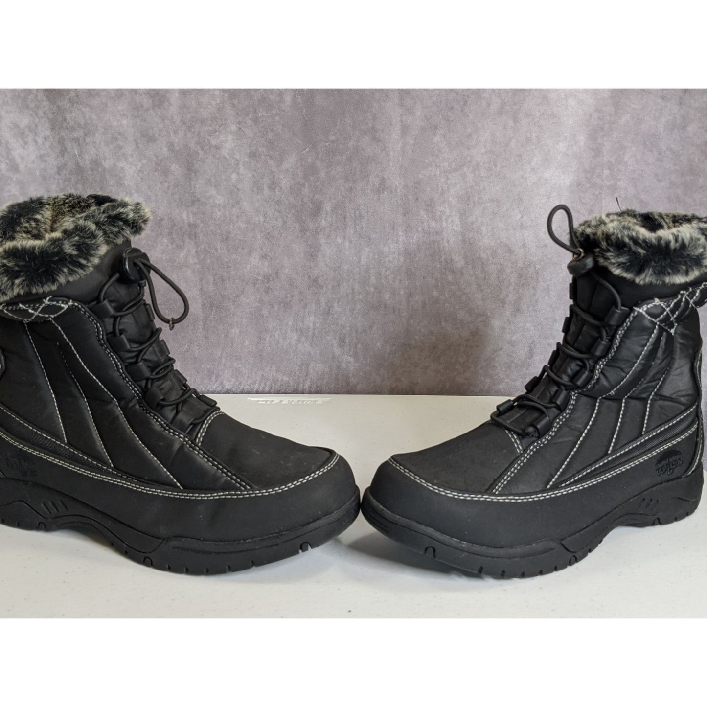 Totes Eve Black Snow Boots