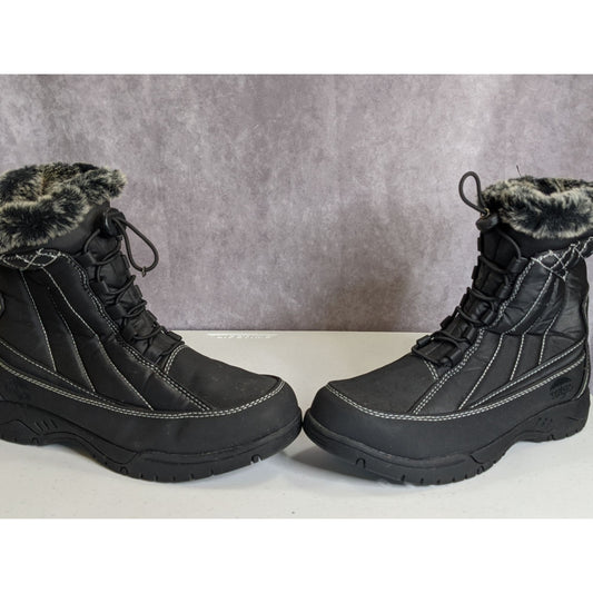 Totes Eve Black Snow Boots