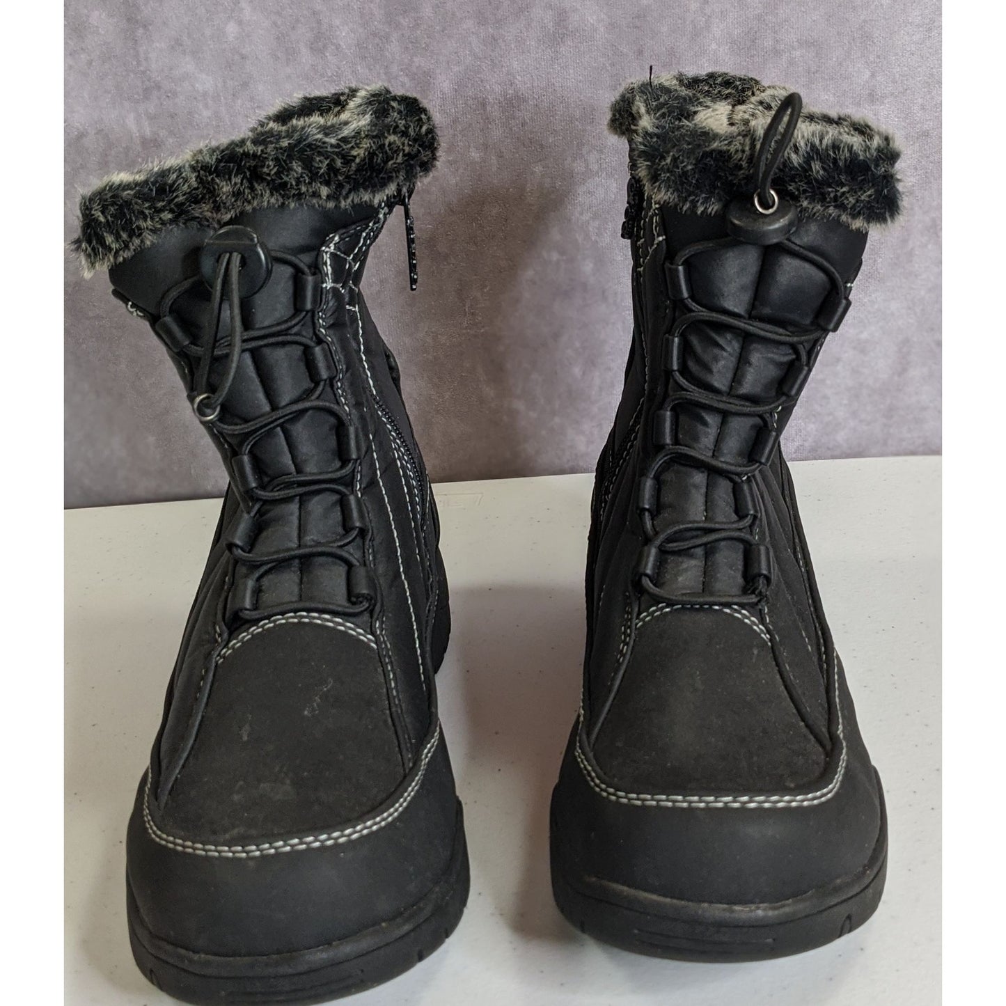 Totes Eve Black Snow Boots