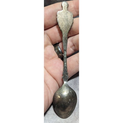 Vintage Travel Nickel Silver Silver Tone Japan Souvenir Spoon 4 3/4 Inch
