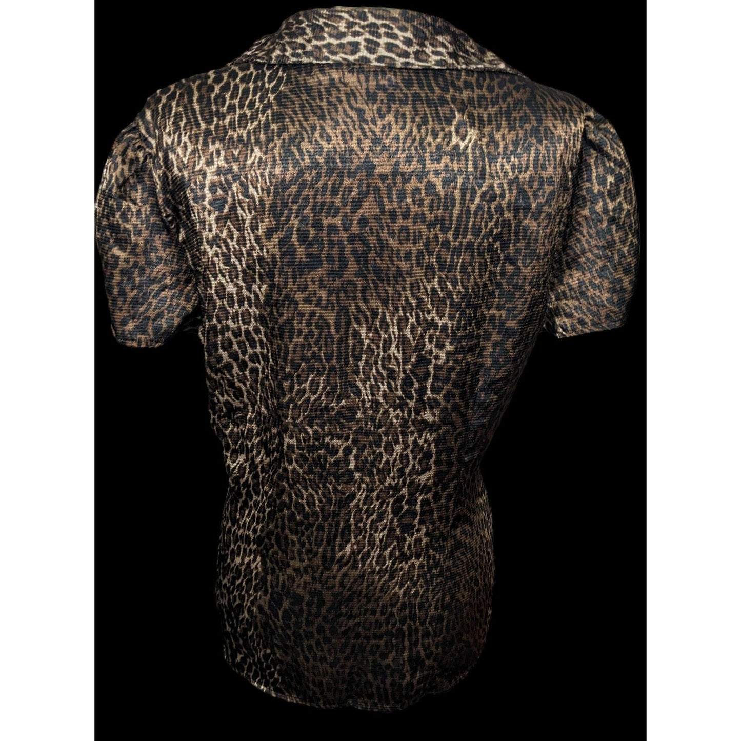 Apt 9 Brown And Black Leopard Print Blouse