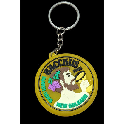 Bacchus Mardi Gras New Orleans Light Up Keychain