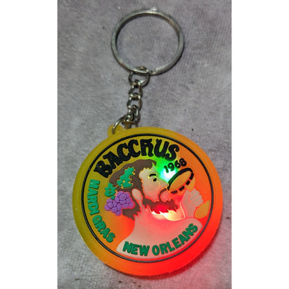 Bacchus Mardi Gras New Orleans Light Up Keychain