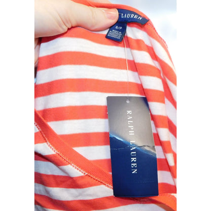 Ralph Lauren Red And White Striped Long Sleeve Shirt