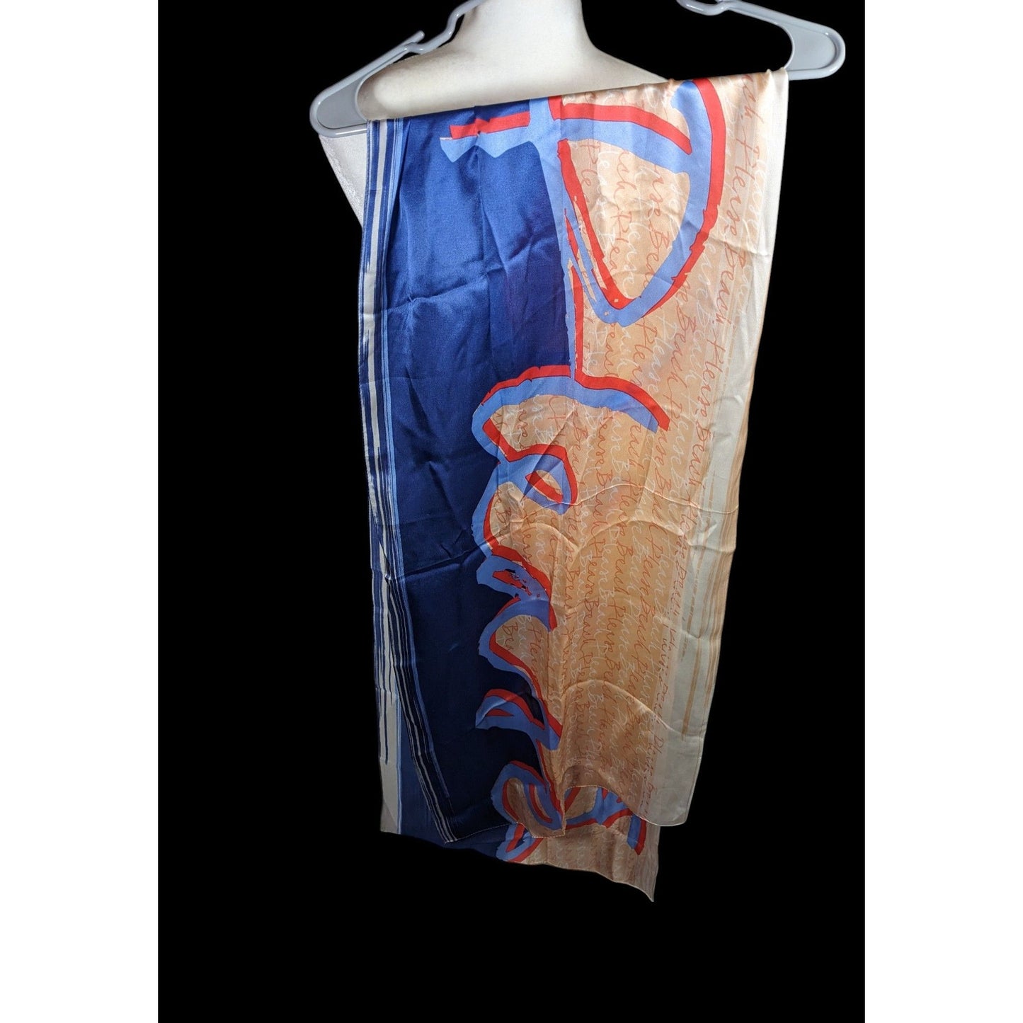 Vintage 90s Beach Please Max Studios Silk Scarf