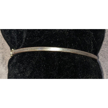 Y2K Coquette Elegant Silver Tone Blue Crystal CZ Wave Bracelet Stamped BR