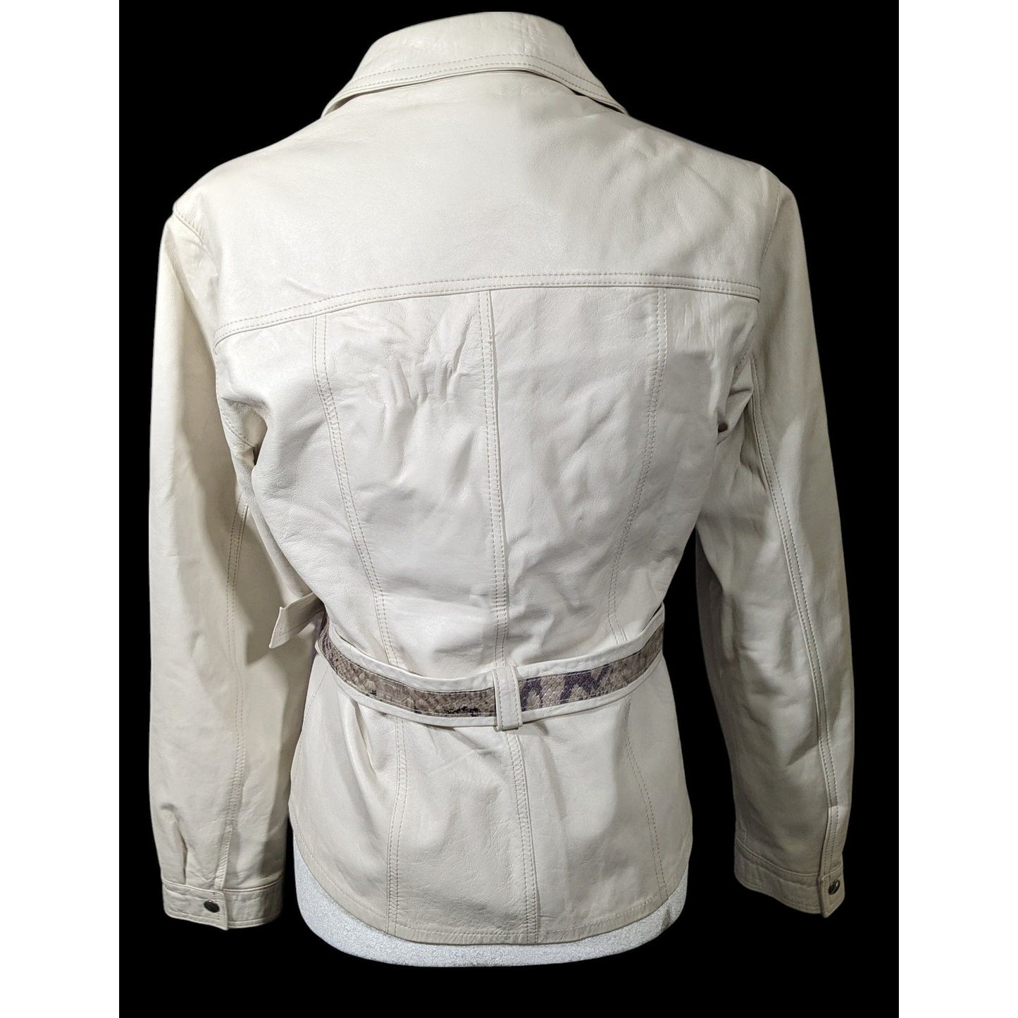 Vintage Pellicceria OK Pelle Genuine Italian Leather Jacket Size Medium