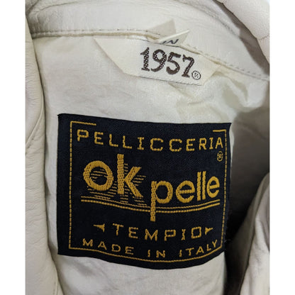 Vintage Pellicceria OK Pelle Genuine Italian Leather Jacket Size Medium