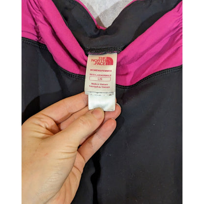 The North Face Womens Yoga Capri Pants Black & Pink Size Large VaporWick Activewear