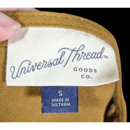 Universal Threads Rustic Peasant Brown Tiered Cotton Maxi Dress