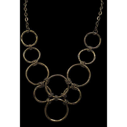 Premier Designs Madrid Brutalist Open Ring Bib Necklace