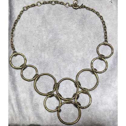 Premier Designs Madrid Brutalist Open Ring Bib Necklace