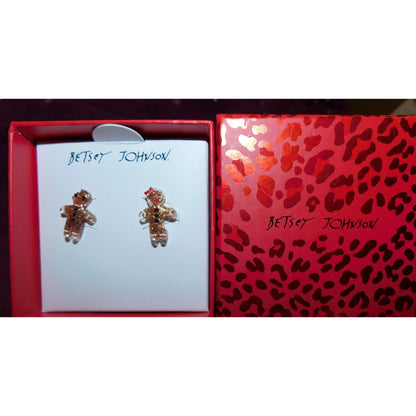 Betsey Johnson Gingerbread People Earrings