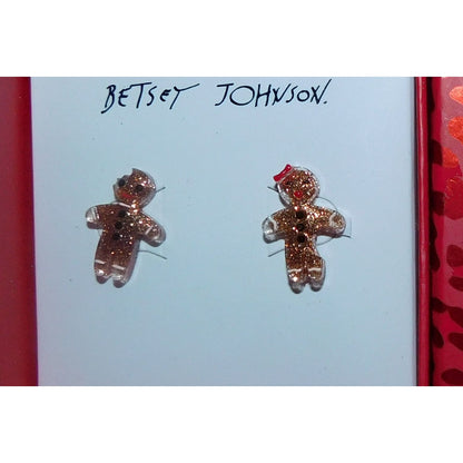 Betsey Johnson Gingerbread People Earrings