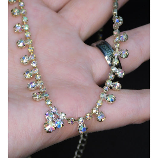 Icing Aurora Borealis Rhinestone Necklace