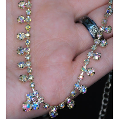 Icing Aurora Borealis Rhinestone Necklace