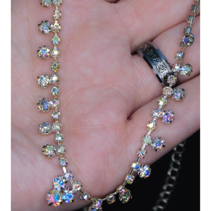 Icing Aurora Borealis Rhinestone Necklace