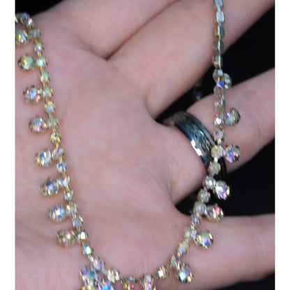 Icing Aurora Borealis Rhinestone Necklace