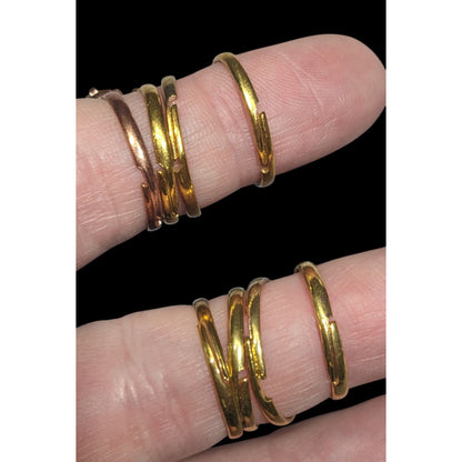 Casual Adjustable Large Rhinestone Gemmed Rings (8)