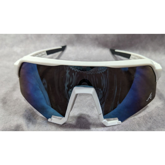 Kids Sporty Atlanta Braves Blue And White Mirror Sunglasses