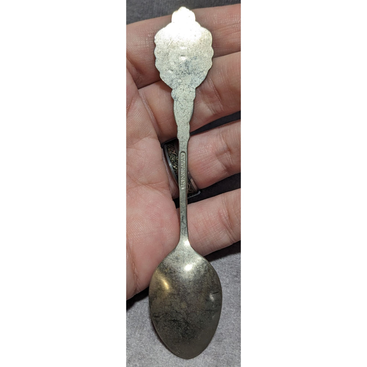 Vintage Souvenir Metal Silver Tone North Carolina Spoon 4 1/2 Inch