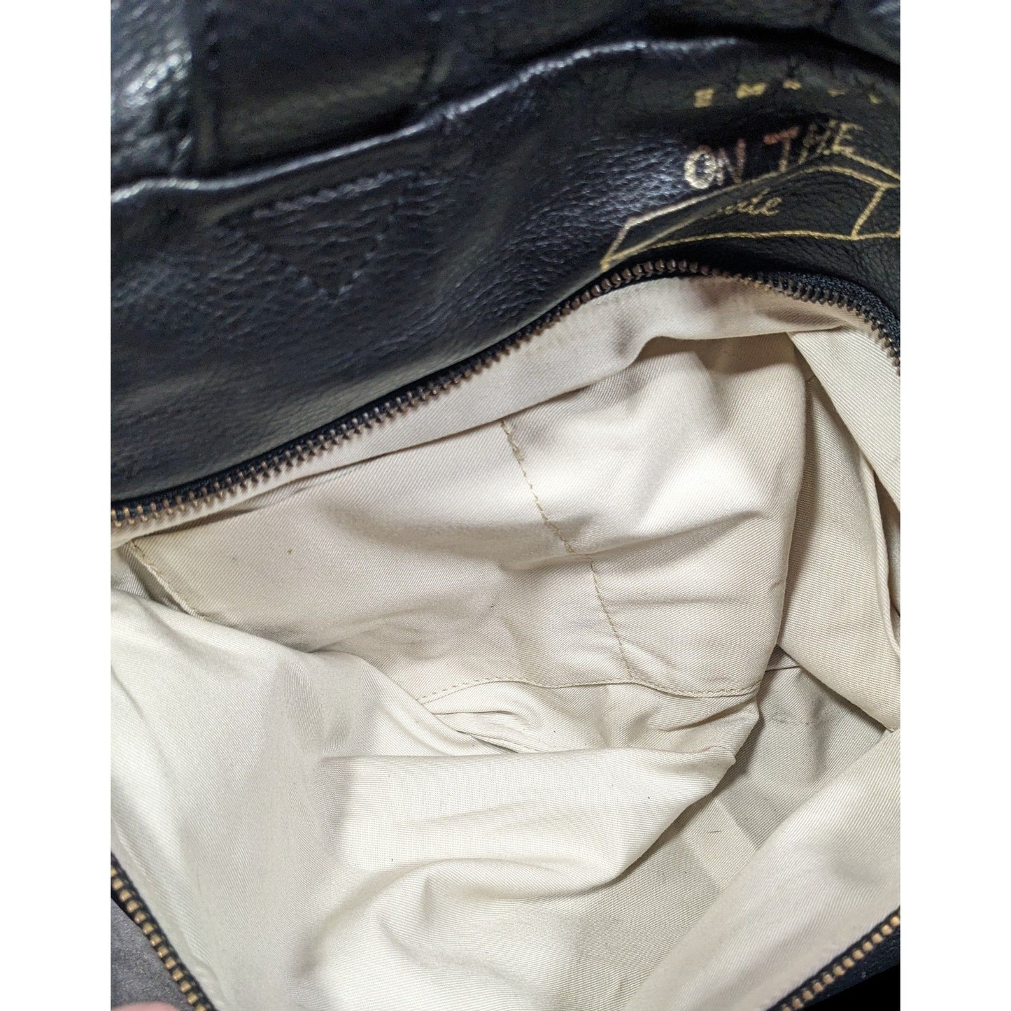 Paris House Black Slouchy Leather Googly Eye Bag