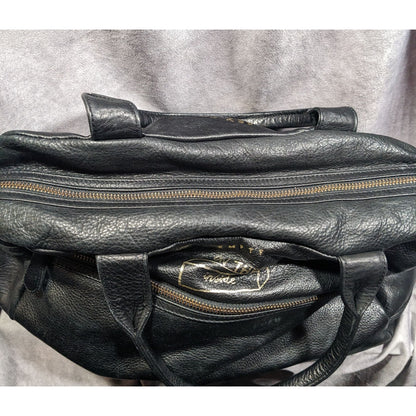 Paris House Black Slouchy Leather Googly Eye Bag