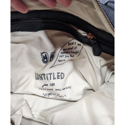 Paris House Black Slouchy Leather Googly Eye Bag