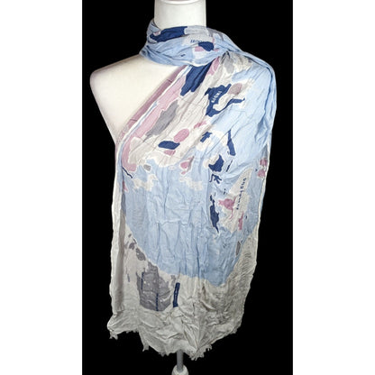 Kate Spade Wanderlust World Map Lightweight Scarf