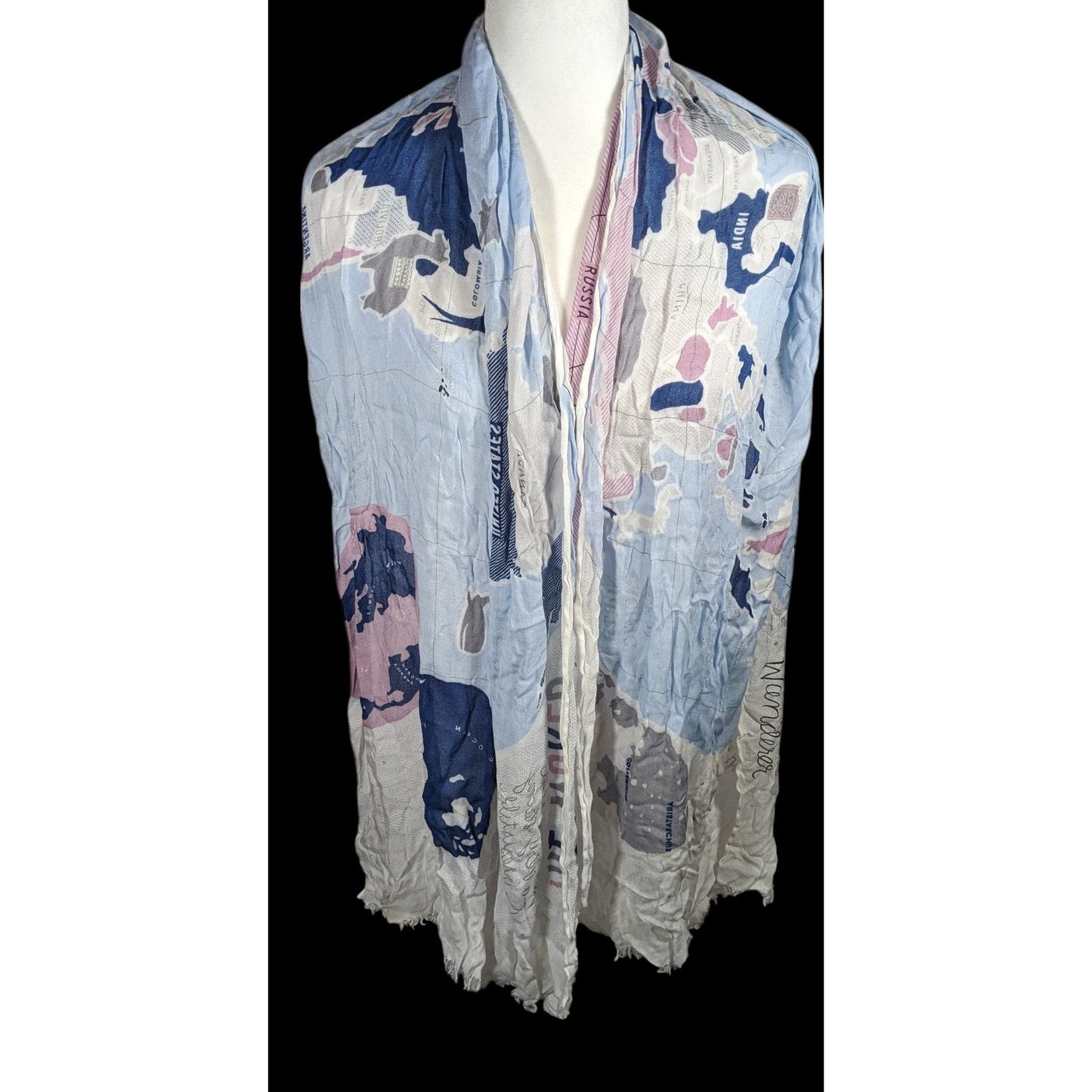 Kate Spade Wanderlust World Map Lightweight Scarf